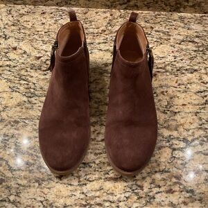 Franco Sarto Brown Suede Boots 7.5